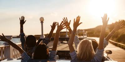 Viajar com os amigos é ainda melhor